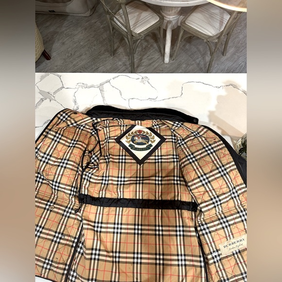 Burberry Winter Jacket. Sz 52. Black - Picture 2 of 2